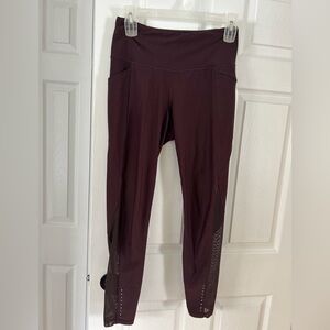 Old Navy Wine High-Rise Performance Leggings